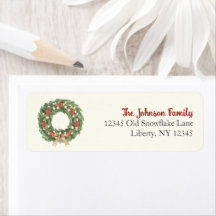 Fireside Family Julkrans Returadress