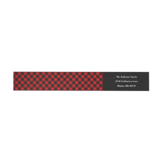 Fireside Holiday Wrap-etiketter Etikettband