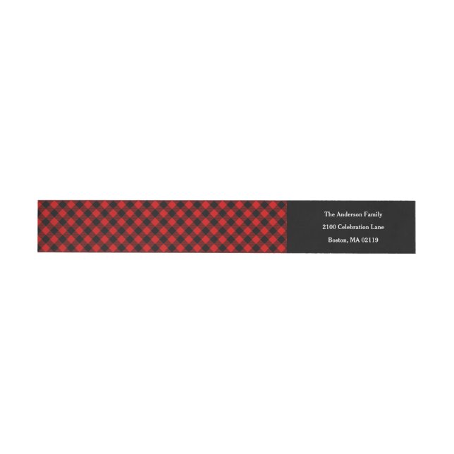 Fireside Holiday Wrap-etiketter Etikettband (Individual)