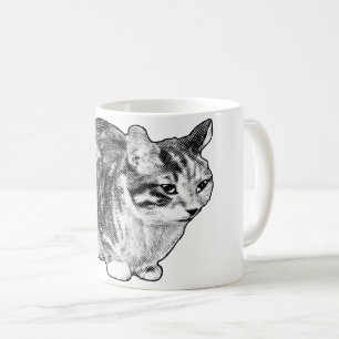 Fireside Tabby med Snö-issed-punkter Kaffemugg