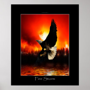 FIRESTORM Örn Art Poster