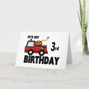 FireTruck Birthday Kort