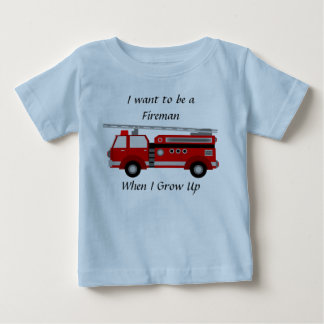 Firetruck Romper for Boys Tee Shirt