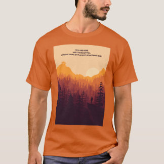 Firewatch Minimalist Citat Aktiva vänner T Shirt