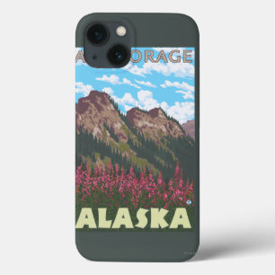 Fireweed & berg - ankring, Alaska