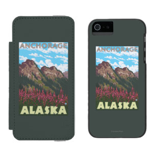 Fireweed & berg - ankring, Alaska