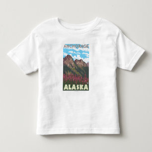 Fireweed & berg - ankring, Alaska Tee Shirt