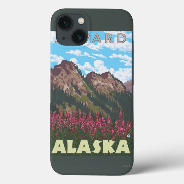 Fireweed & berg - Seward, Alaska (Baksida)