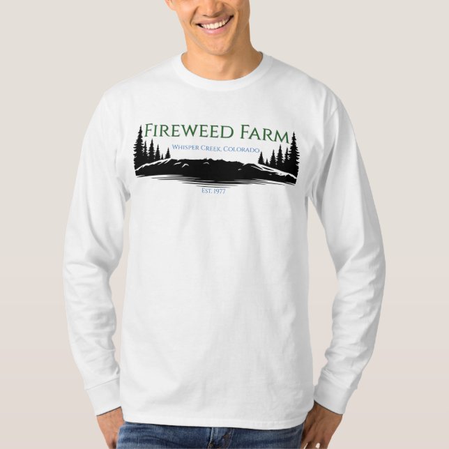 Fireweed Farm Manar långklippt T-Shirt (Framsida)