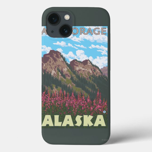 Fireweed & Mountains - Anchorage, Alaska (Baksida)