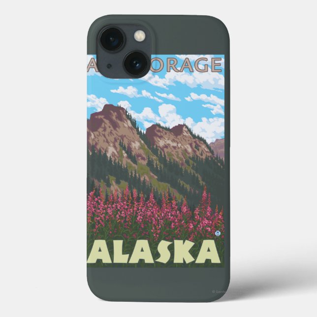 Fireweed & Mountains - Anchorage, Alaska (Baksida)