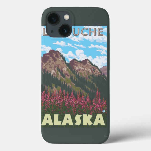 Fireweed & Mountains - Latouche, Alaska (Baksida)