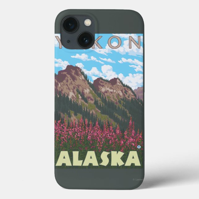 Fireweed & Mountains - Yukon, Alaska (Baksida)