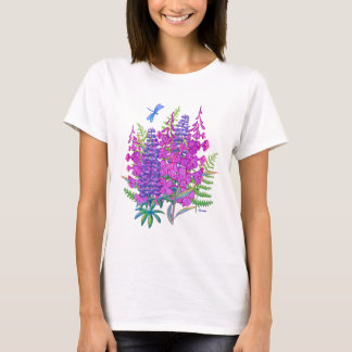 Fireweed och Lupine Tee Shirt