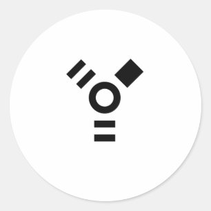 Firewirelogotyp Runt Klistermärke