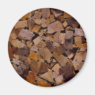Firewood Rustik hytt Trä TRÄD Magnet