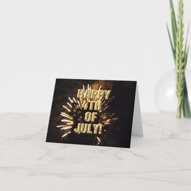 Fireworks 10 4:e juli-kort kort (Framsida)