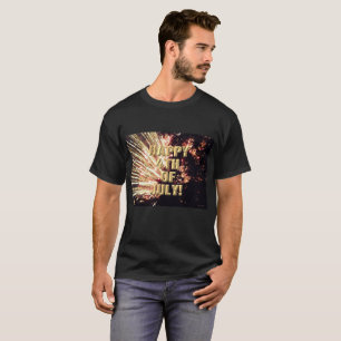 Fireworks 11 4:e juli manar svart skjorta t shirt