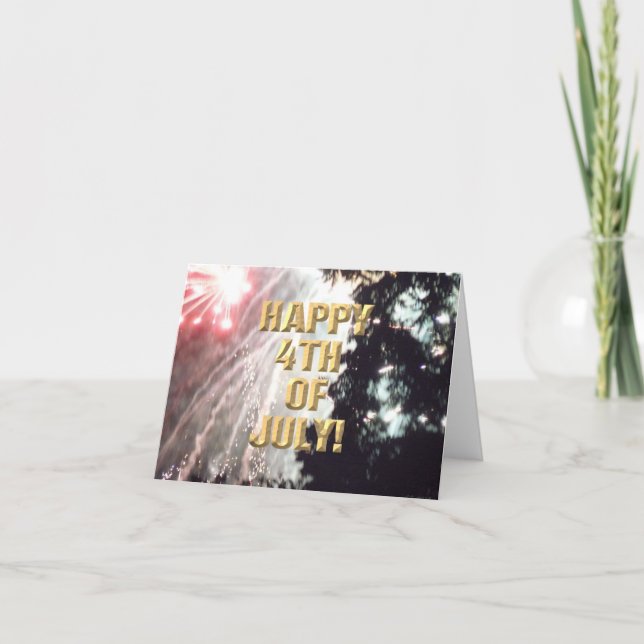 Fireworks 14 4:e juli-kort kort (Framsida)