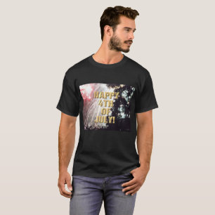 Fireworks 14 4:e juli manar svart skjorta t shirt