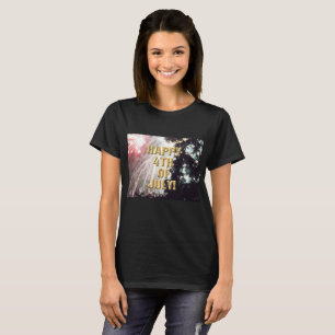 Fireworks 14 4:e juli, svart skjorta t shirt