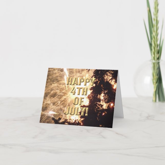 Fireworks 15 4:e juli-kort kort (Framsida)