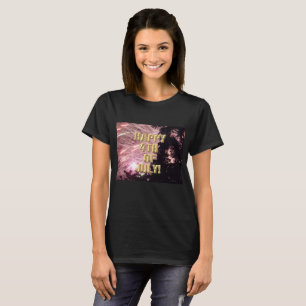 Fireworks 17 4:e juli, svart skjorta för kvinnor t shirt