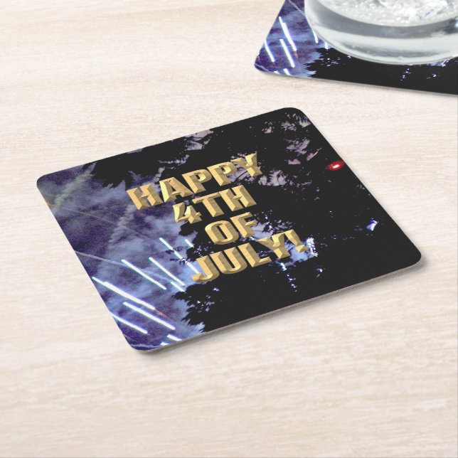 Fireworks 1 4:e juli pappra underlägg (Vinklad)