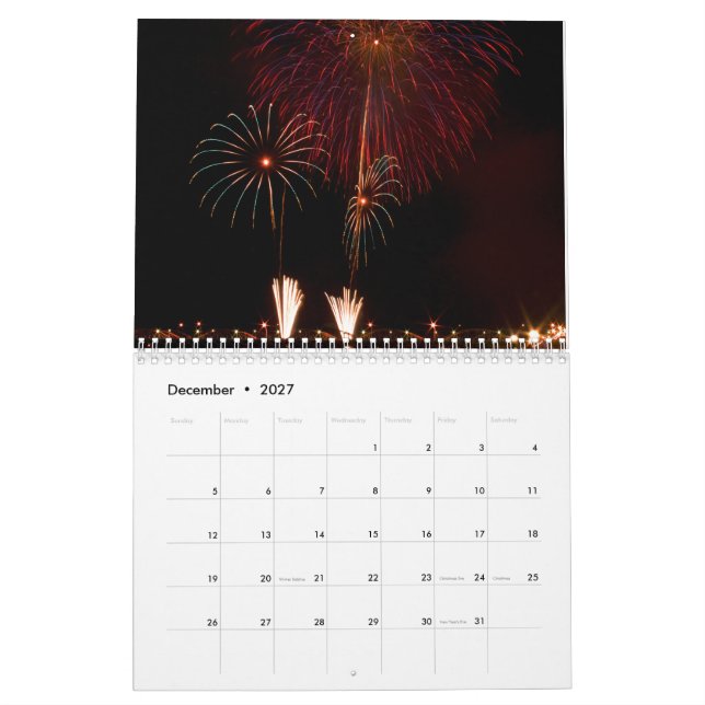 Fireworks 2024 Calendar Kalender (Dec 2027)