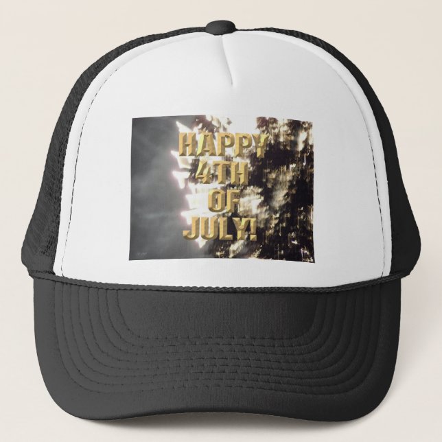Fireworks 2 4:e juli-truckerkepsen keps (Framsida)