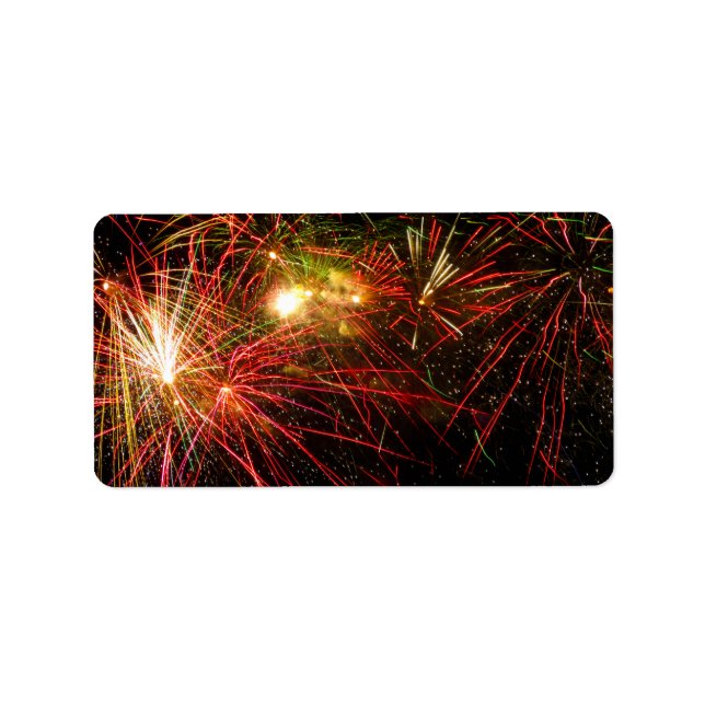 Fireworks 33 adressetikett (Framsidan)