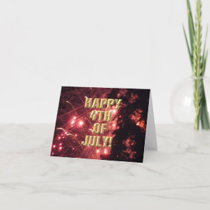 Fireworks 3 4:e juli-kort kort