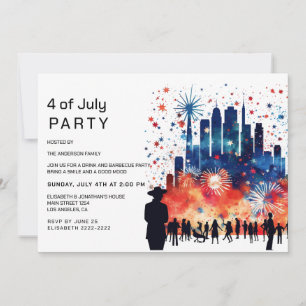 Fireworks 4:e juli-inbjudan spara datumet