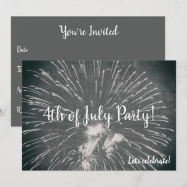 Fireworks 4:e juli inbjudningar