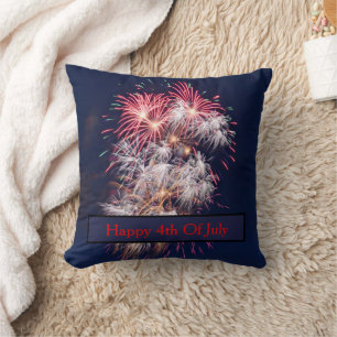 Fireworks 4:e juli Independence day Kudde