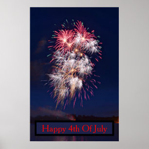 Fireworks 4:e juli Independence day Poster