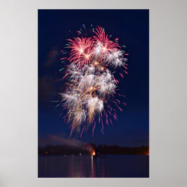 Fireworks 4:e juli Independence day Poster