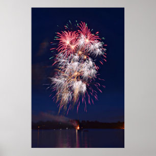 Fireworks 4:e juli Independence day Poster