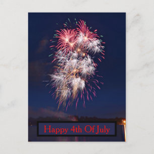Fireworks 4:e juli Independence day Vykort
