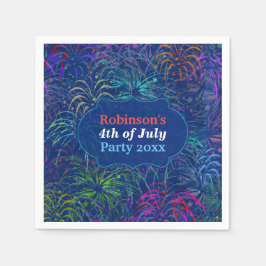 Fireworks 4:e juli Party | Personlig Sommar Pappersservett