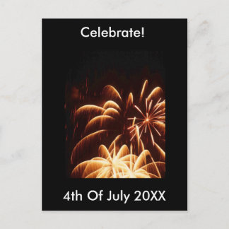 Fireworks 4:e juli-vykort vykort