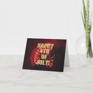 Fireworks 7 4:e juli-kort kort