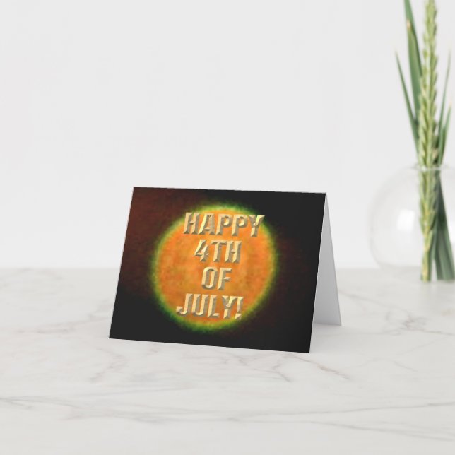 Fireworks 9 4:e juli-kortet kort (Framsida)