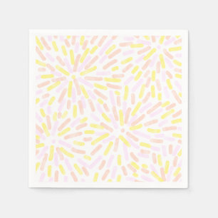 Fireworks Abstrakt Pangender Pride Flagga Pastel Pappersservett