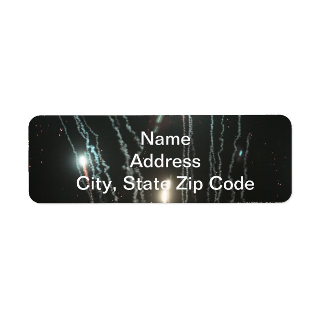 Fireworks-Adressetiketter Returadress Etikett (Framsidan)
