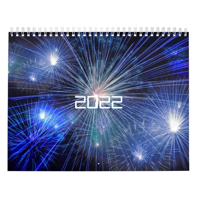 Fireworks Anpassningsbar Prated Calendar 2022 Kalender (Omslag)