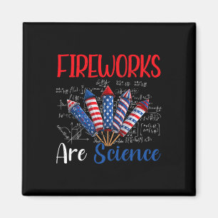 Fireworks är Science Independence day Funny 4th O Magnet