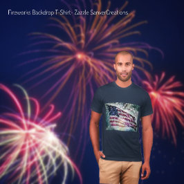 Fireworks-bakgrund T Shirt
