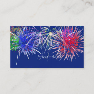 Fireworks-bakgrund Visitkort