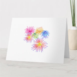 Fireworks Big Party Firande-brandmän Kort